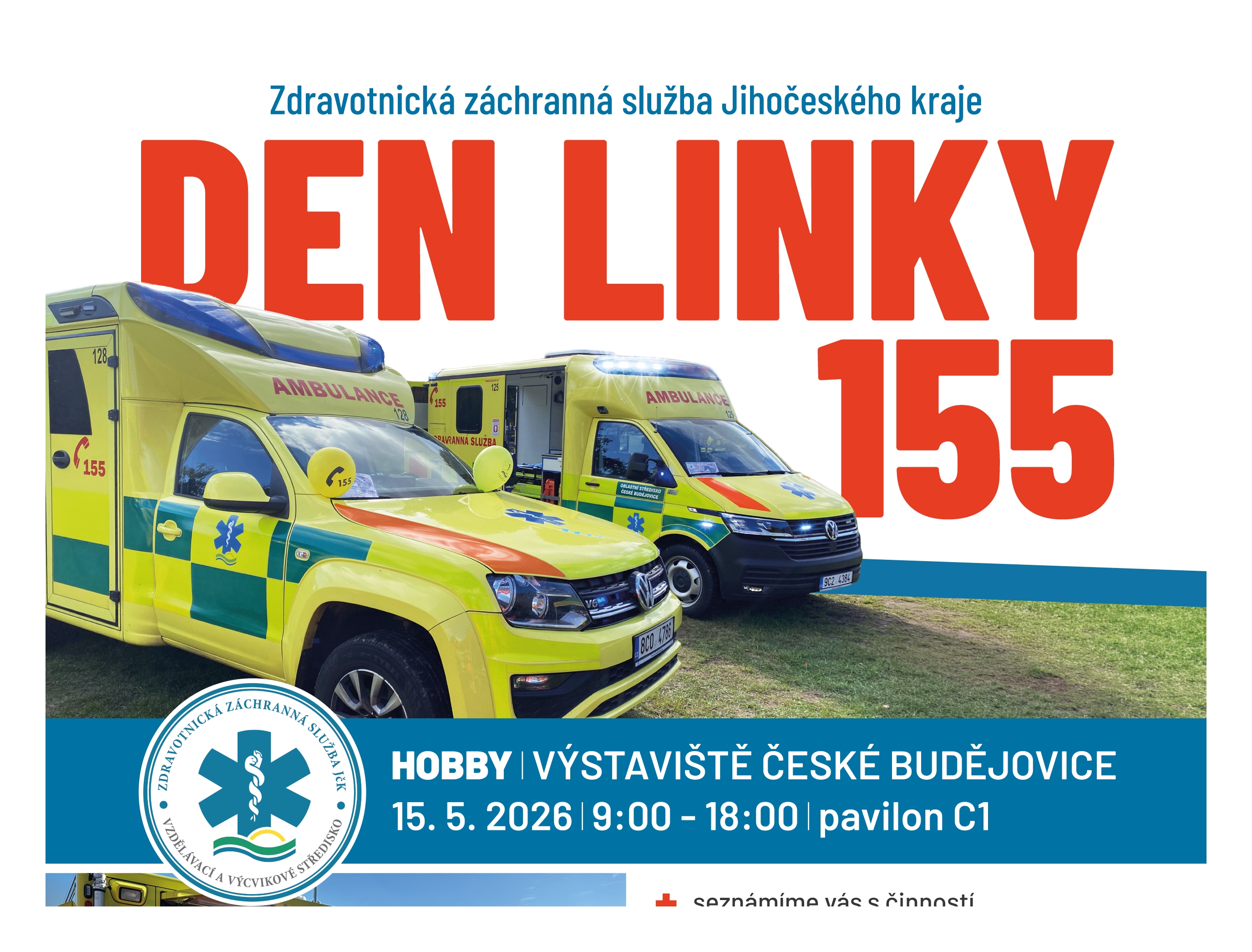 Den linky 155: Nahlédněte do světa záchranářů a nechte si zkontrolovat své zdraví